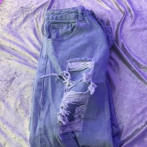 ripped mom jeans size 11